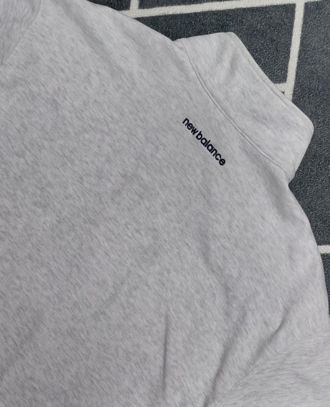 [XL/105] 뉴발란스 하프 집업 맨투맨 (라이트 그레이) 상품이미지8