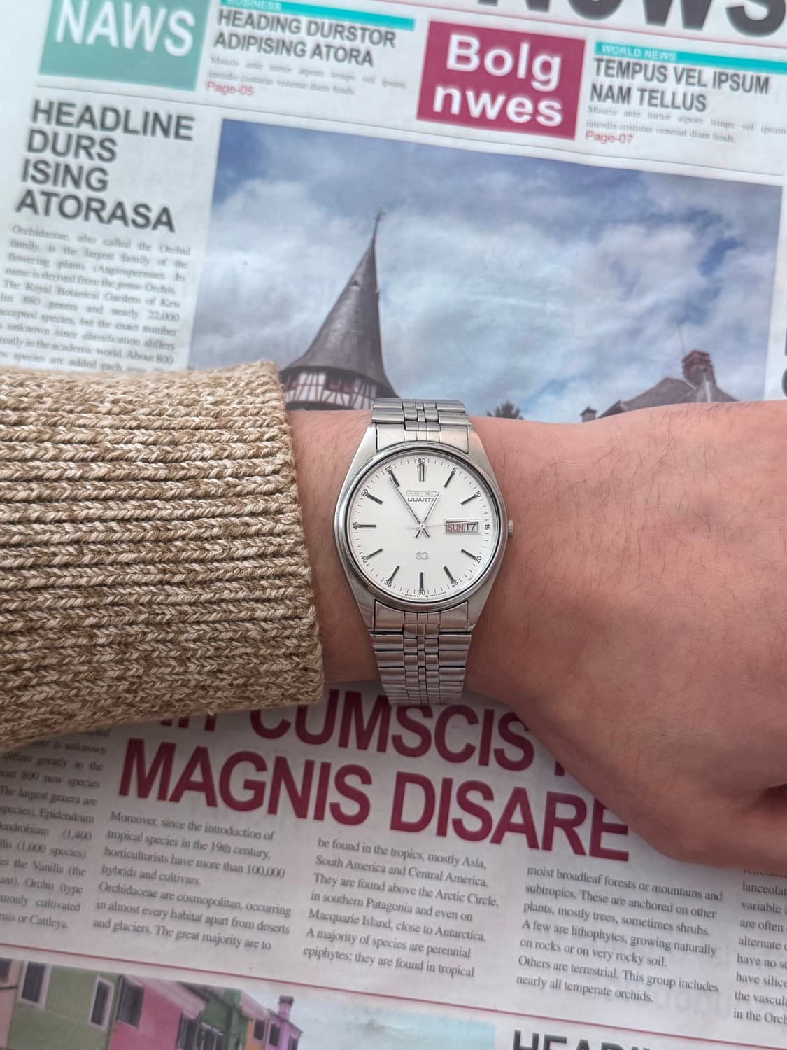 Seiko 세이코 SQ 쿼츠 Day-Date 상품이미지6
