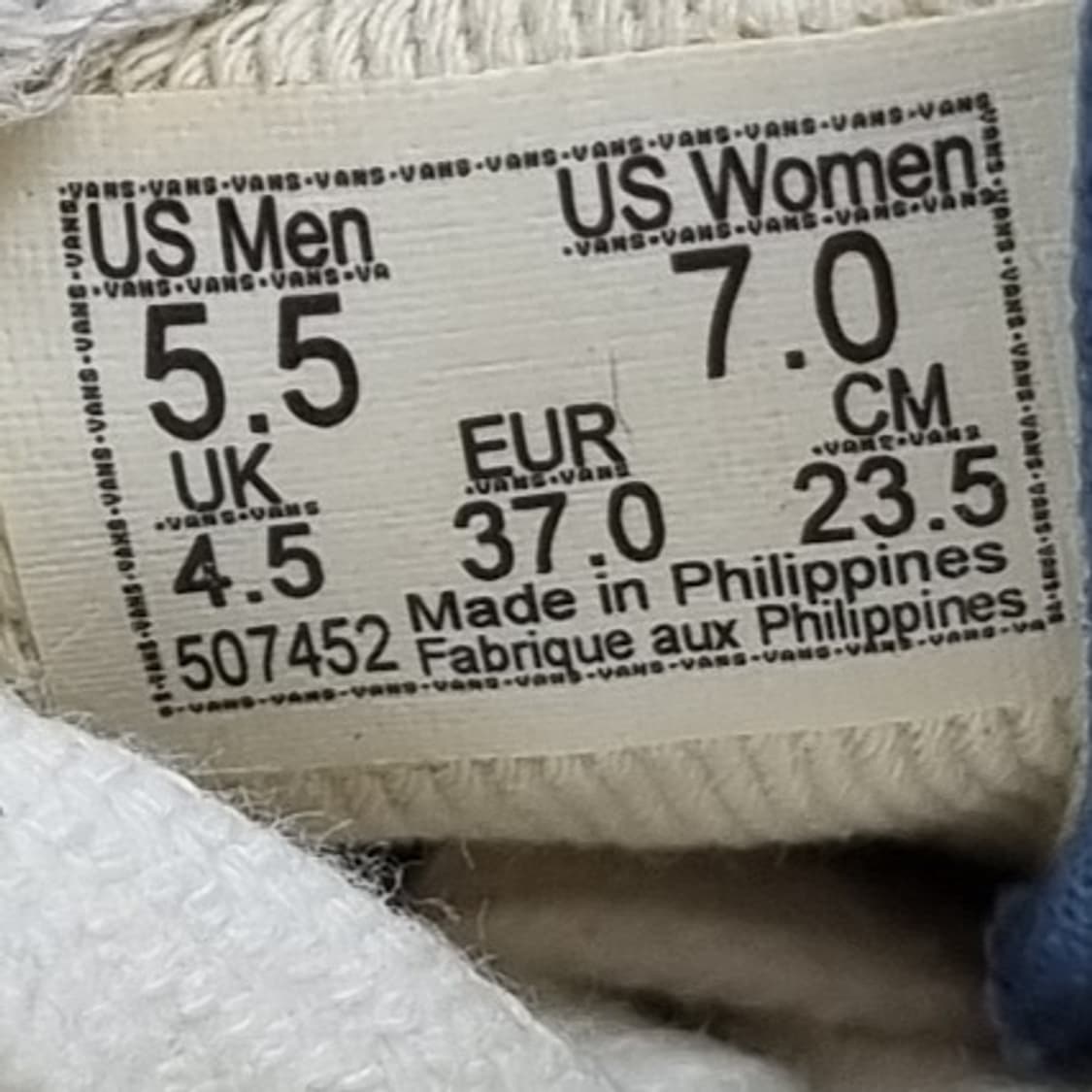 반스 어센틱 에너하임 블루 스니커즈 235 상품이미지6