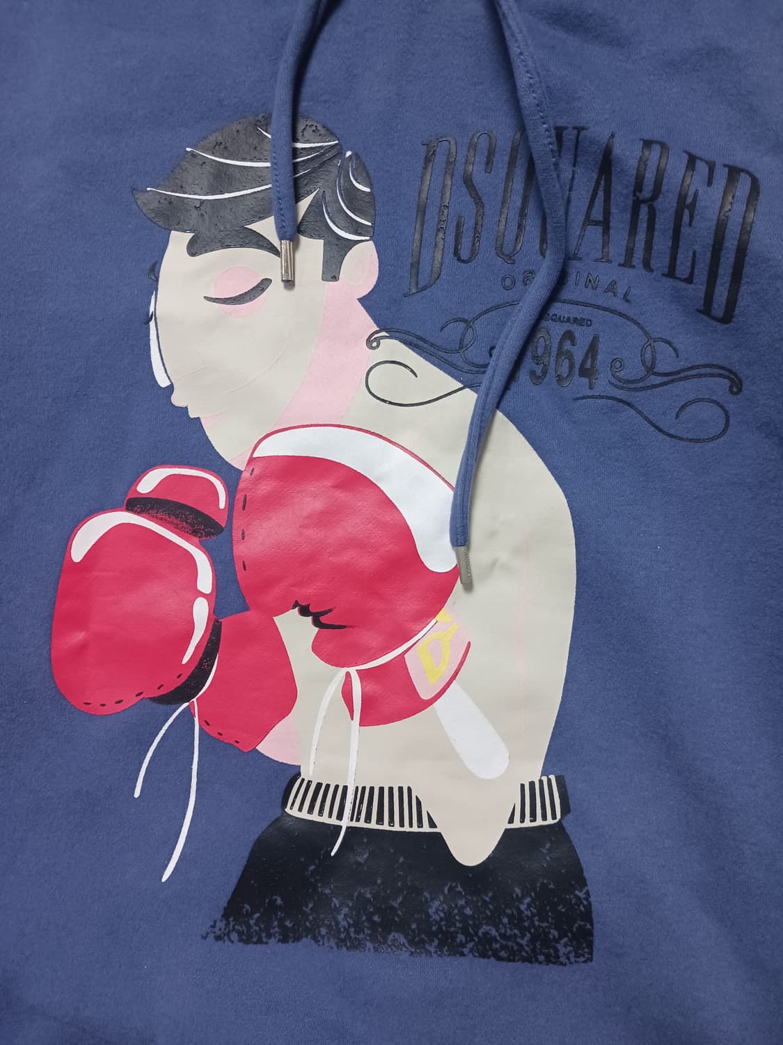 [M] 디스퀘어드2 복서 프린팅 기모 후드티셔츠 상품이미지3