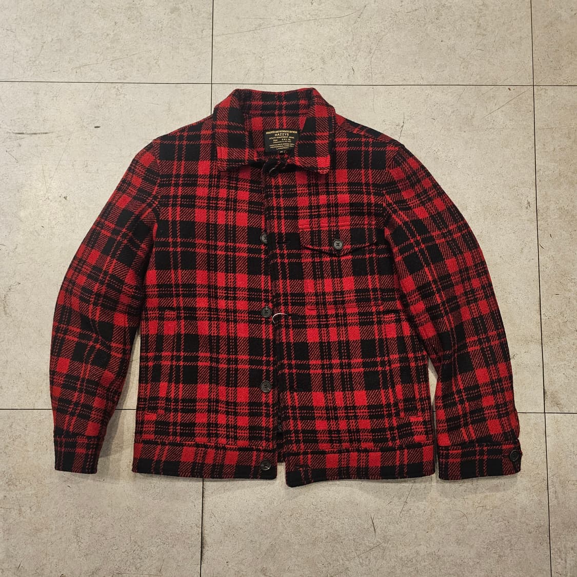 헤지스 헤리스트위드 매키노 울 신슐레이트 자켓 상품이미지1