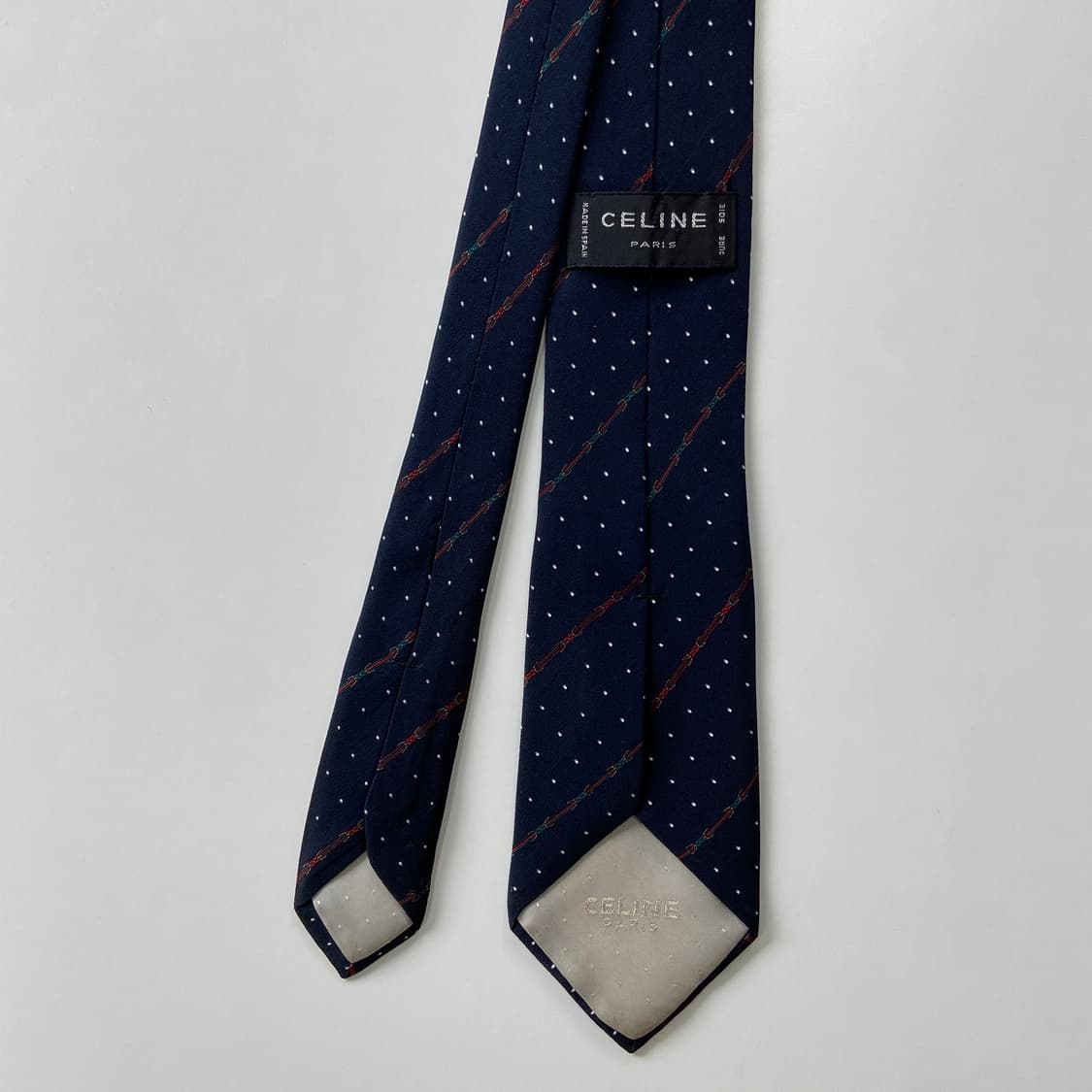 셀린느(celine) 심플로고 명품 정품 넥타이 7.7cm 상품이미지3