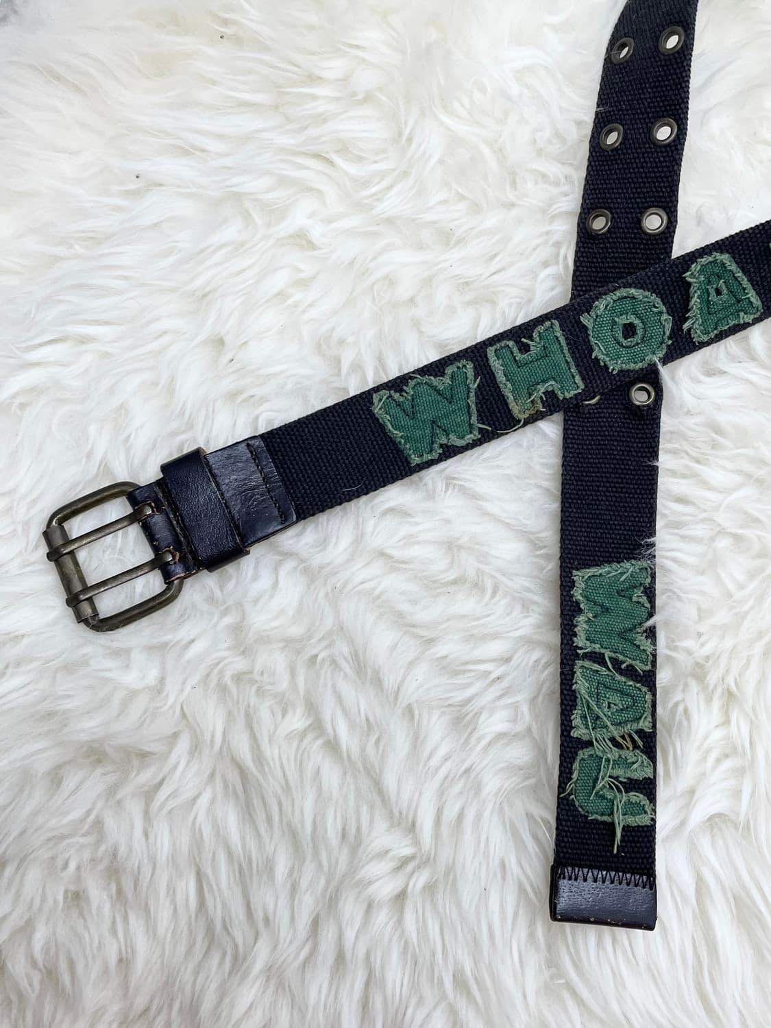 레터링 캔버스 버클 벨트 상품이미지6