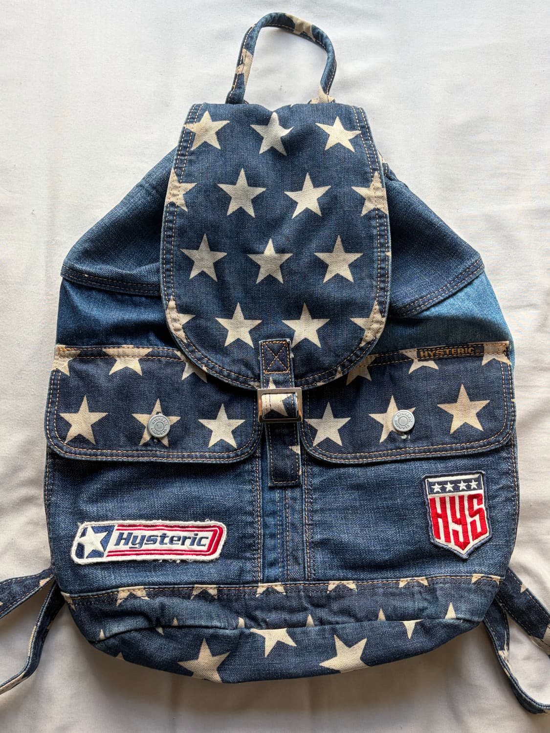 HYSTERIC GLAMOUR 90‘s 스타 데님 백팩 상품이미지1