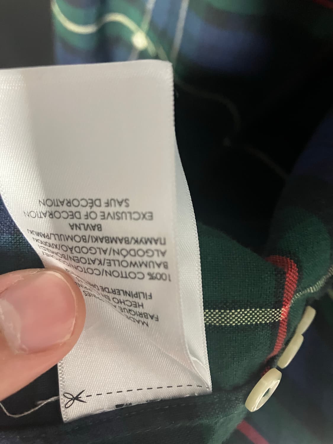 폴로 polo 체크 셔츠 L사이즈 판매 상품이미지3