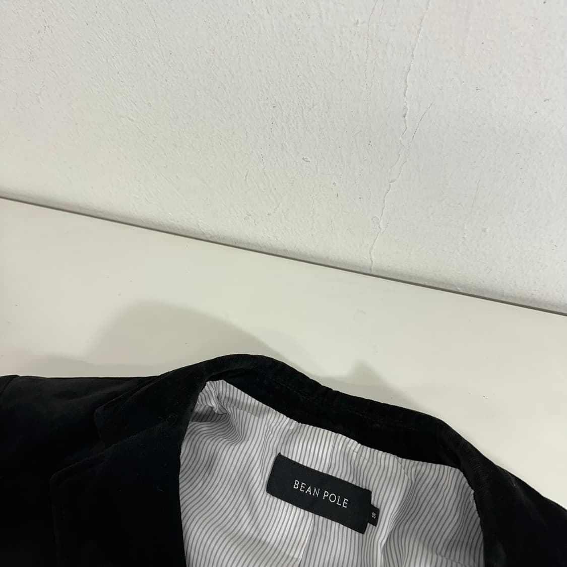 95 빈폴 블랙 유광 벨벳 블레이저 상품이미지4