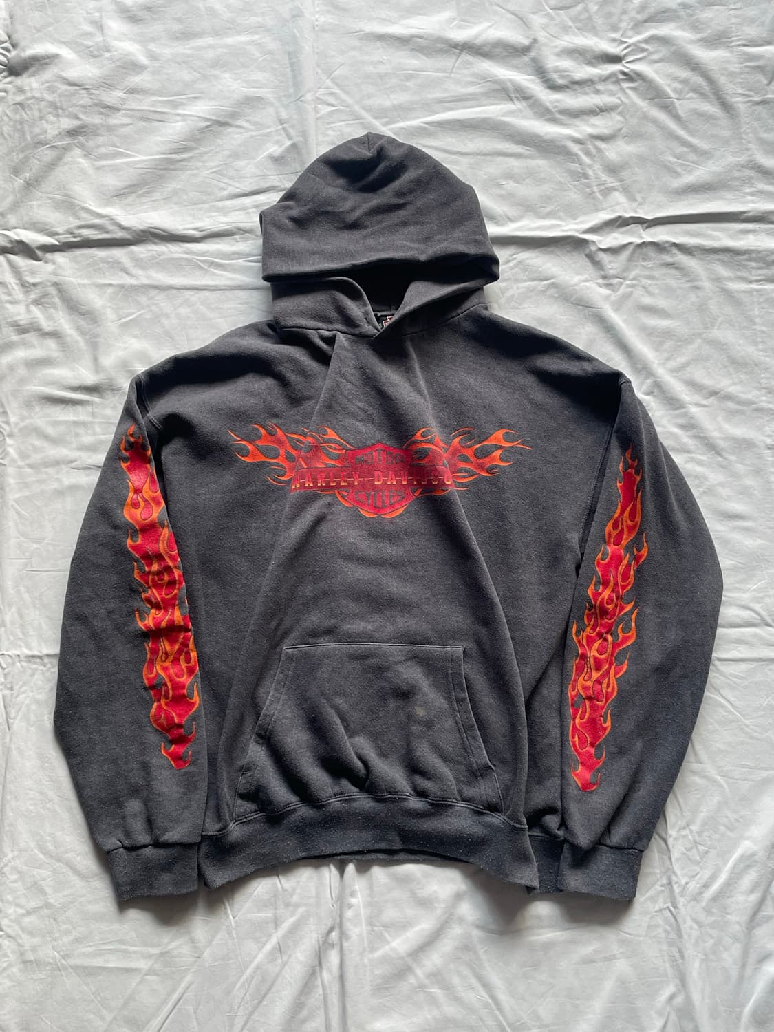 90‘s 할리데이비슨 플레임 후디 상품이미지1
