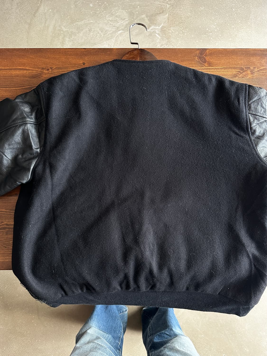 U.S.A game sportswear 레더 슬리브 바시티 자켓  상품이미지4