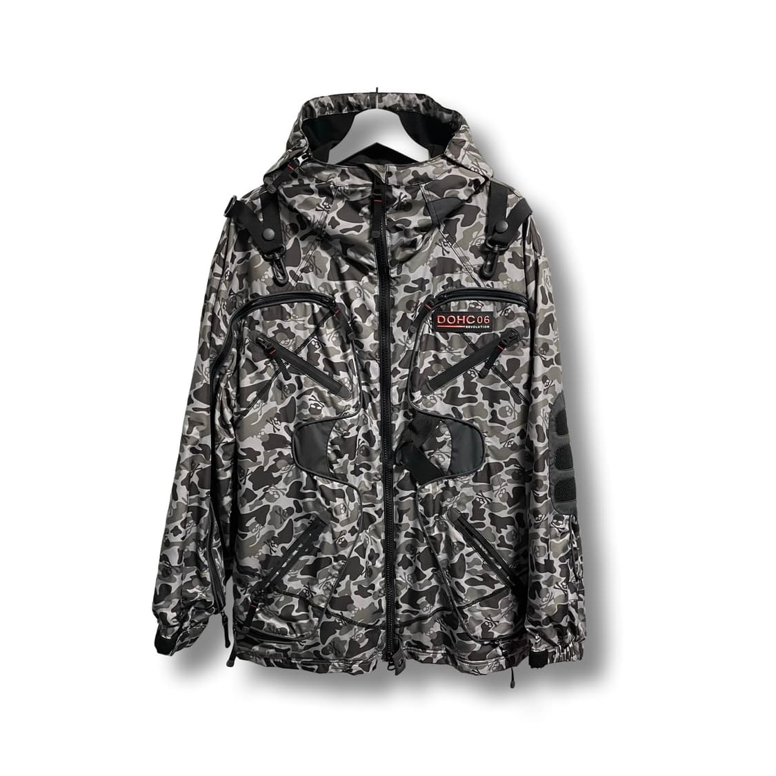 [L] DOHC06 카모플라쥬 후드 바람막이 자켓 상품이미지1