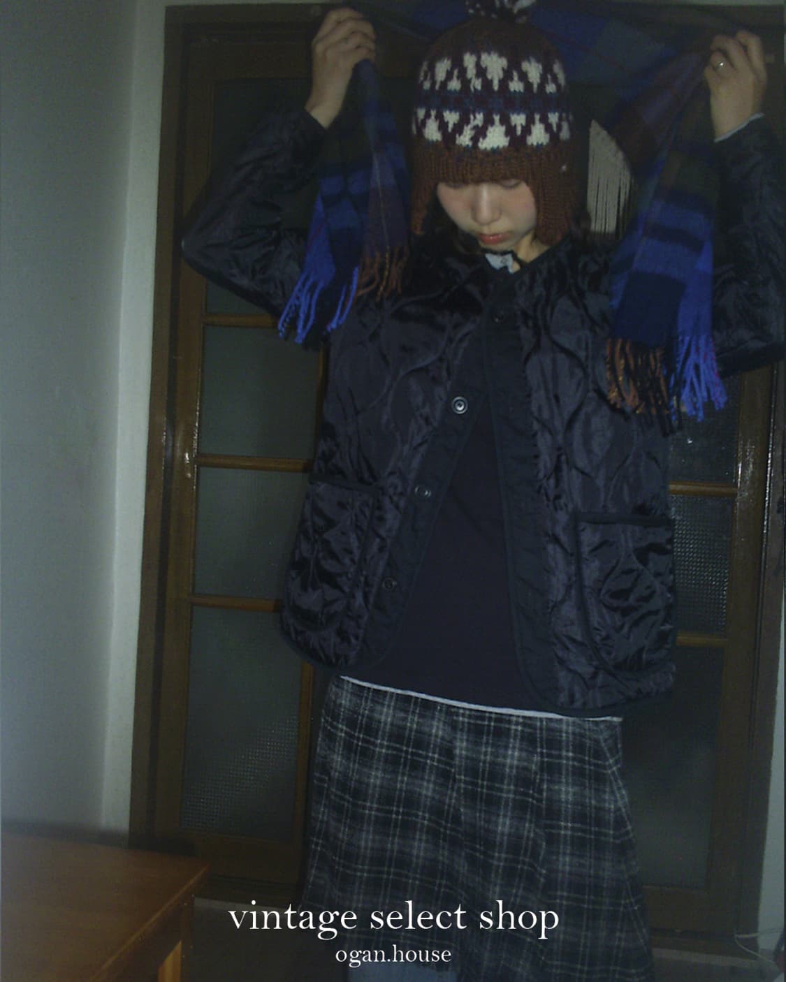 vintage lambs wool muffler 상품이미지3