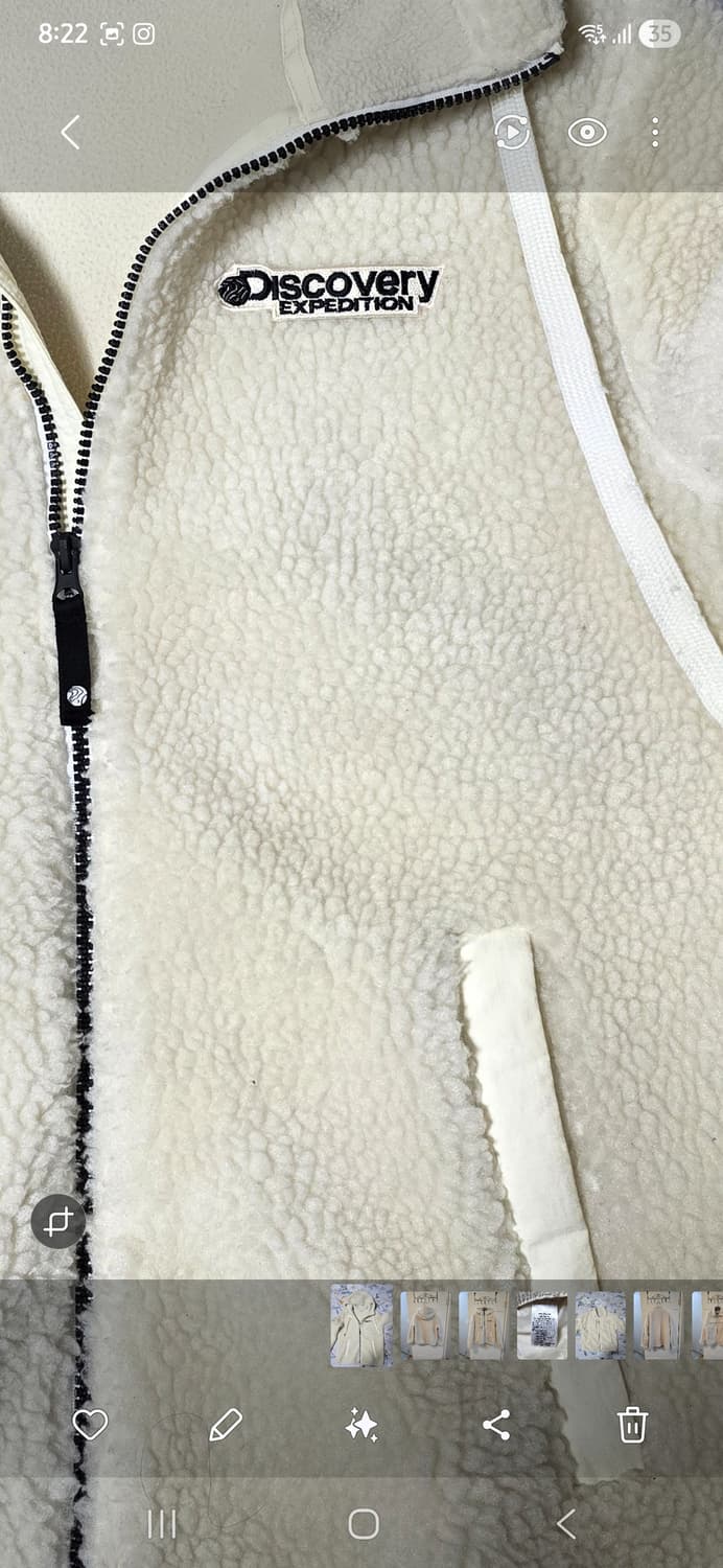 디스커버리 뽀글이 후드 자켓 S 상품이미지4