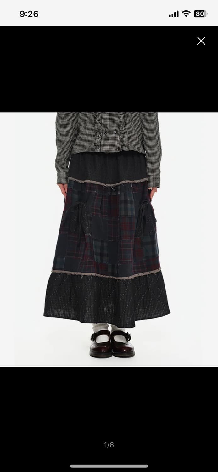 Washed Patchwork Skirt 유쓰배쓰 상품이미지1