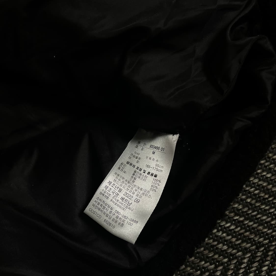 퓨마 자수로고 덕다운 푸퍼 쉐르파 플리스 패딩 점퍼 블랙 y 4780 상품이미지9