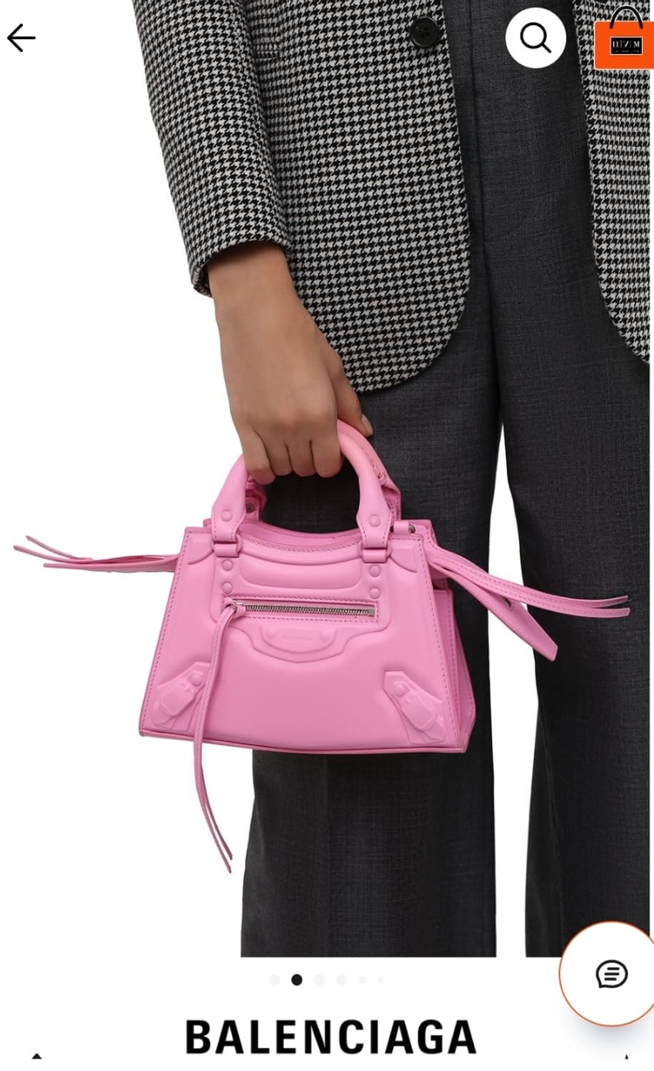 정품)급처상태좋음!발렌시아가 핑크 네오 클래식 탑핸들 시티 크로스백 가방 상품이미지2
