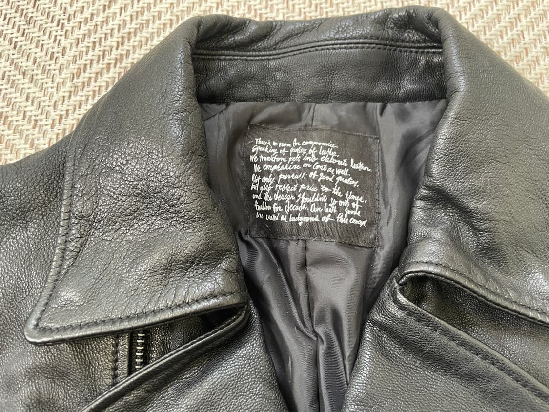 빈티지 퍼펙토 타입 더블 라이더 양가죽 레더 자켓  상품이미지5