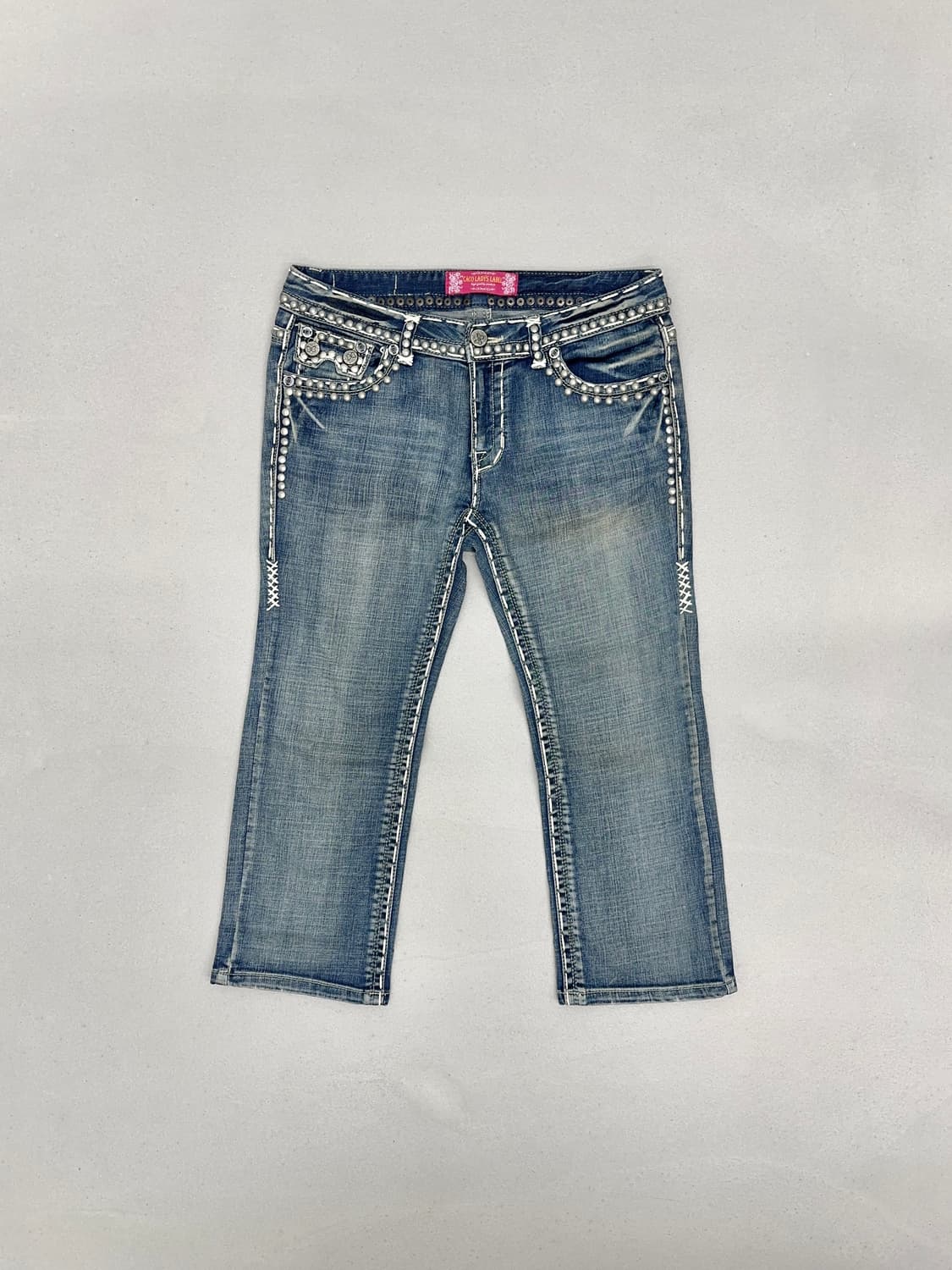 CACO JEANS 스터드 데님 카프리 팬츠 상품이미지1