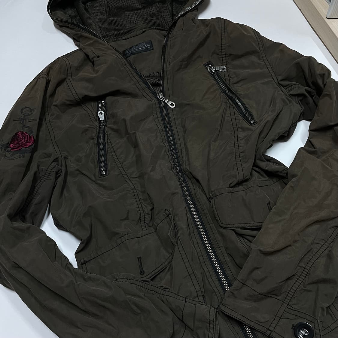 큐빈티지 본더치 셔링 집업 야상 상품이미지3