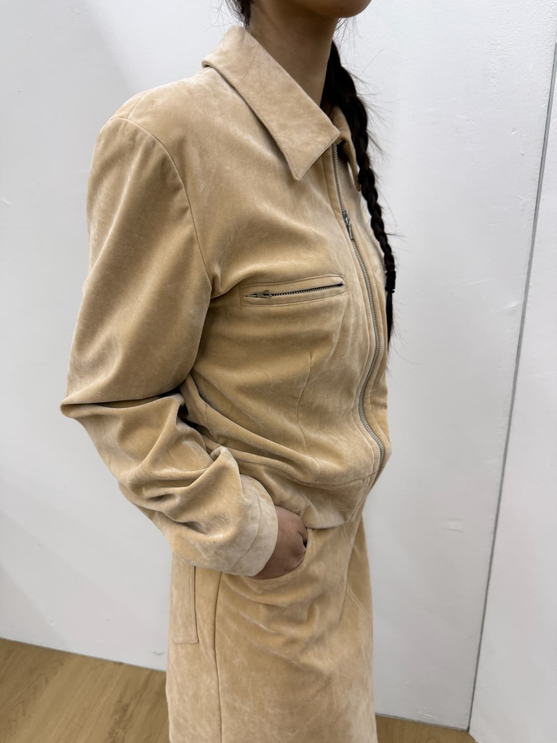 90's helmut lang velvet set 상품이미지2