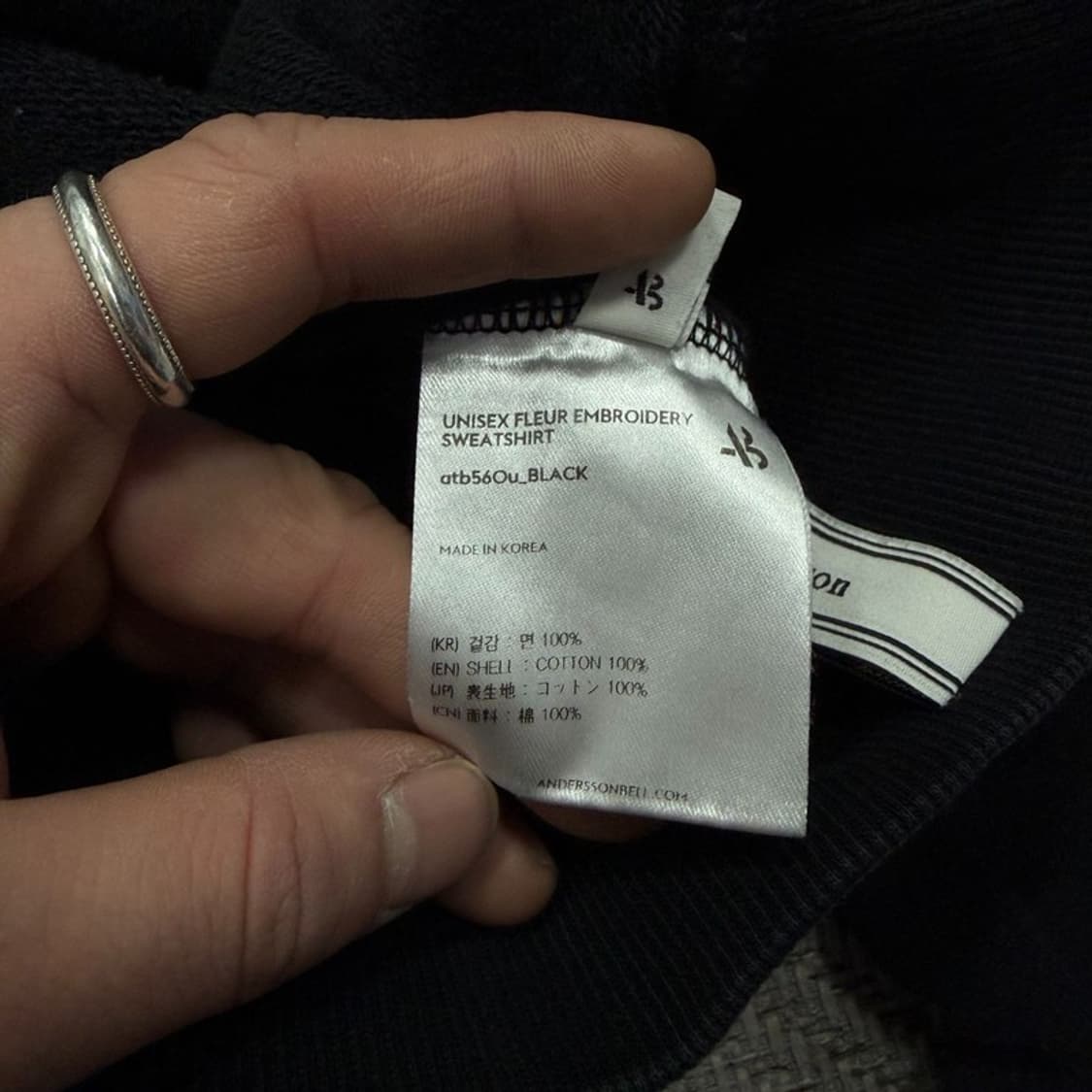 앤더슨벨 플라워 자수 맨투맨 v2781 상품이미지7