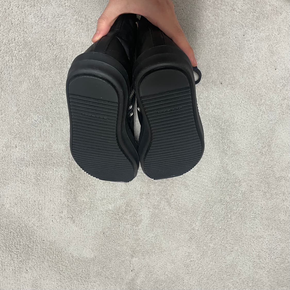 41) 릭오웬스 다크쉐도우 블랙 나일론 라몬즈 하이탑 상품이미지6