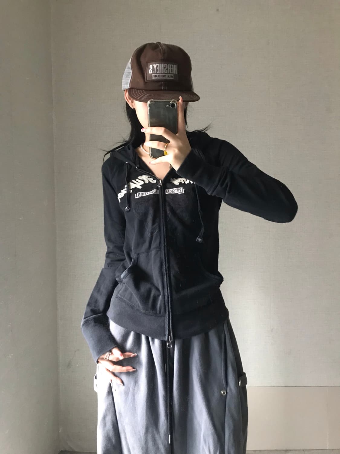 타미힐피거 블랙 슬림핏 후드집업 상품이미지5