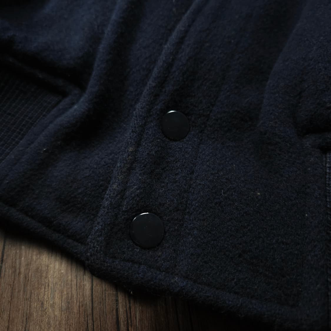 폴로 랄프로렌 90s 아카이브 포니 로고 레더 울 바시티 자켓 상품이미지5