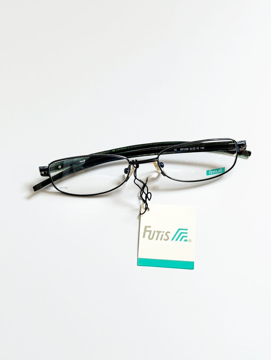 90s FUTIS 슬림 메탈 오벌 프레임 빈티지 안경 상품이미지1