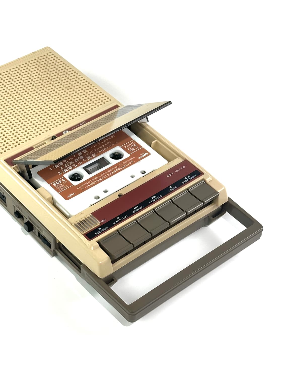 일본 빈티지 산요 포터블 카세트 플레이어 레코더 상품이미지1
