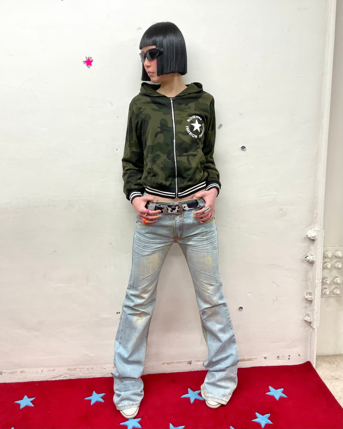 Camo Big Star Hooded Zip-Up  상품이미지5