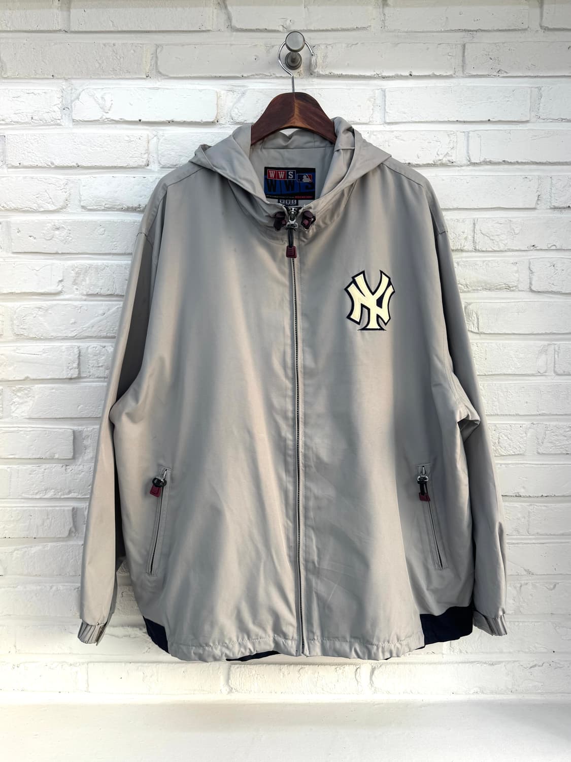 W.W.S mlb 양키즈 그레이 바람막이 자켓 상품이미지4