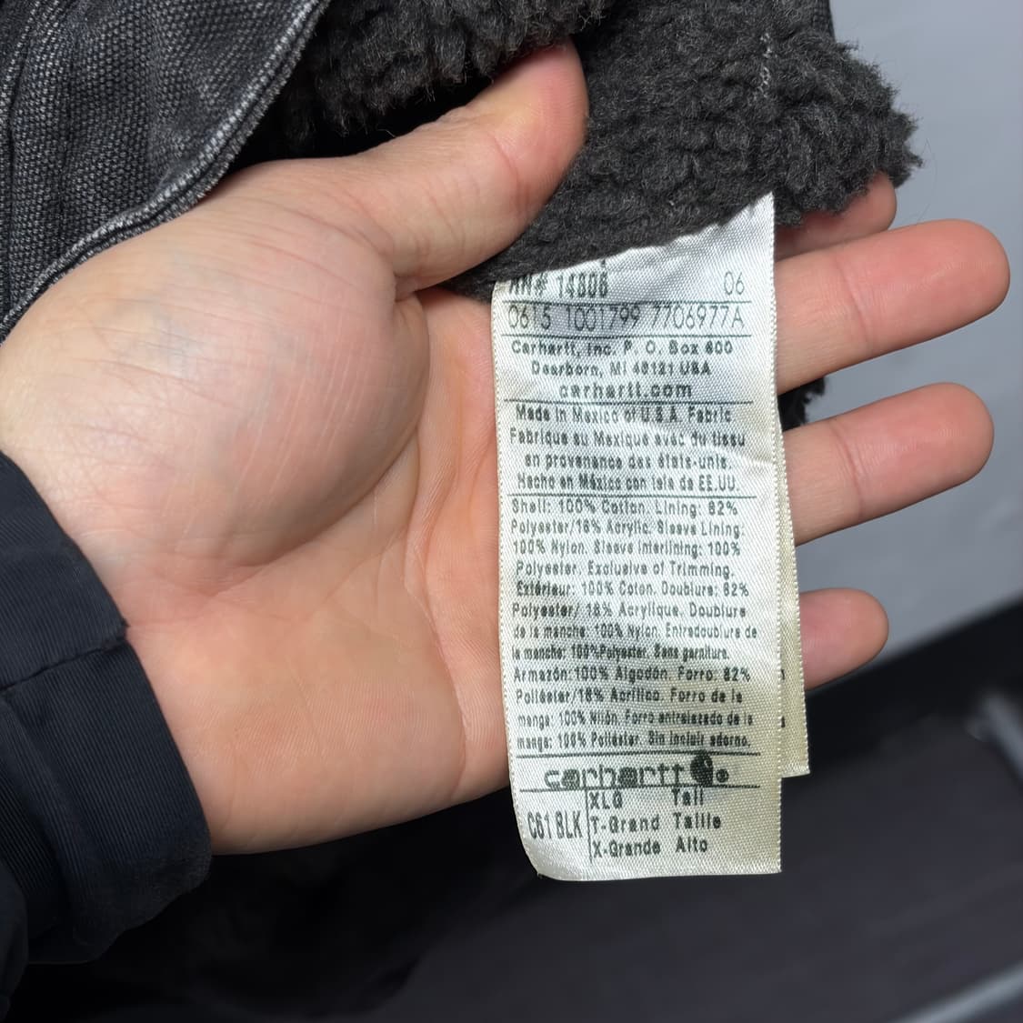 칼하트 C61 블랙 XXL 상품이미지7