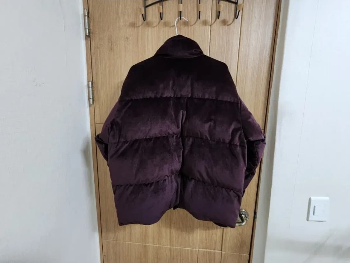(95)에잇세컨즈 와인 벨벳 패딩 점퍼 상품이미지4