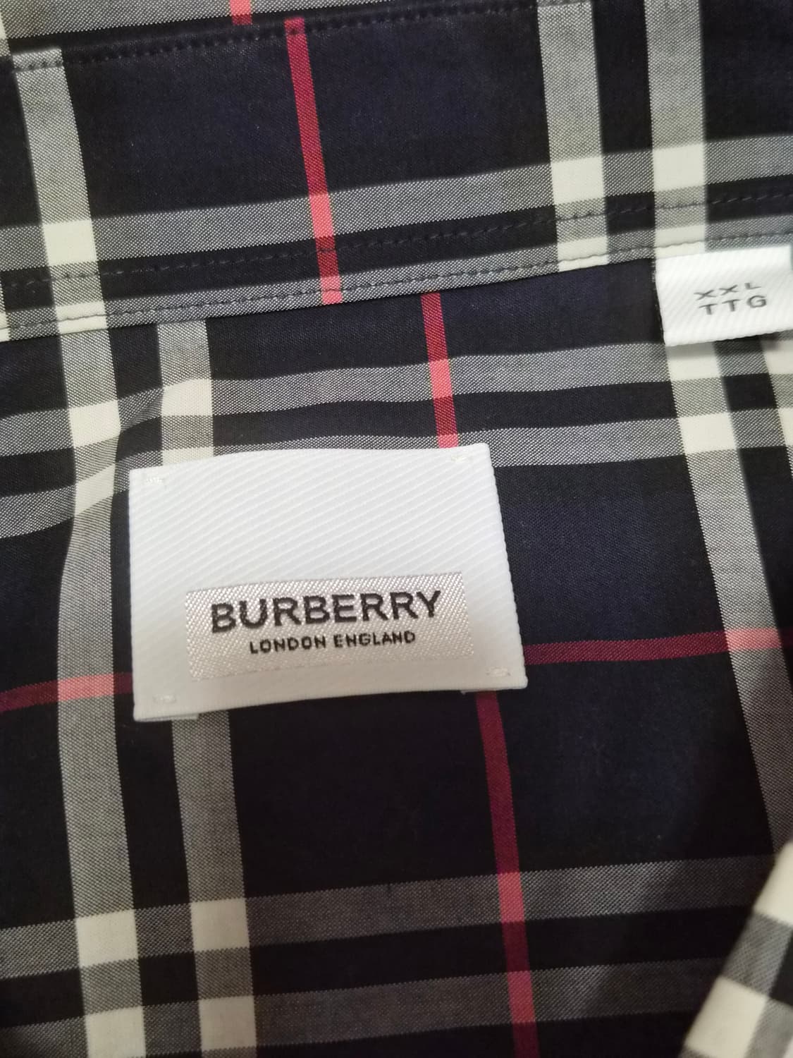(정품) 버버리 알렉산더 체크 셔츠 XXL사이즈 명품 남자 옷 상품이미지3