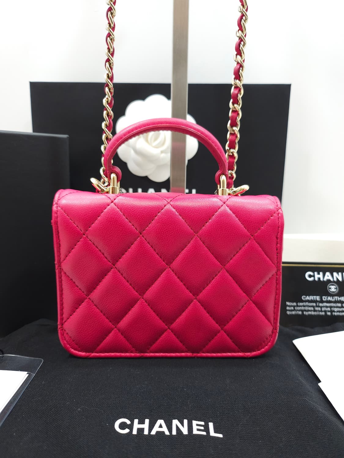 [ OS ] 샤넬 클래식 탑핸들 플랩 코인퍼스 WOC 체인백  상품이미지2