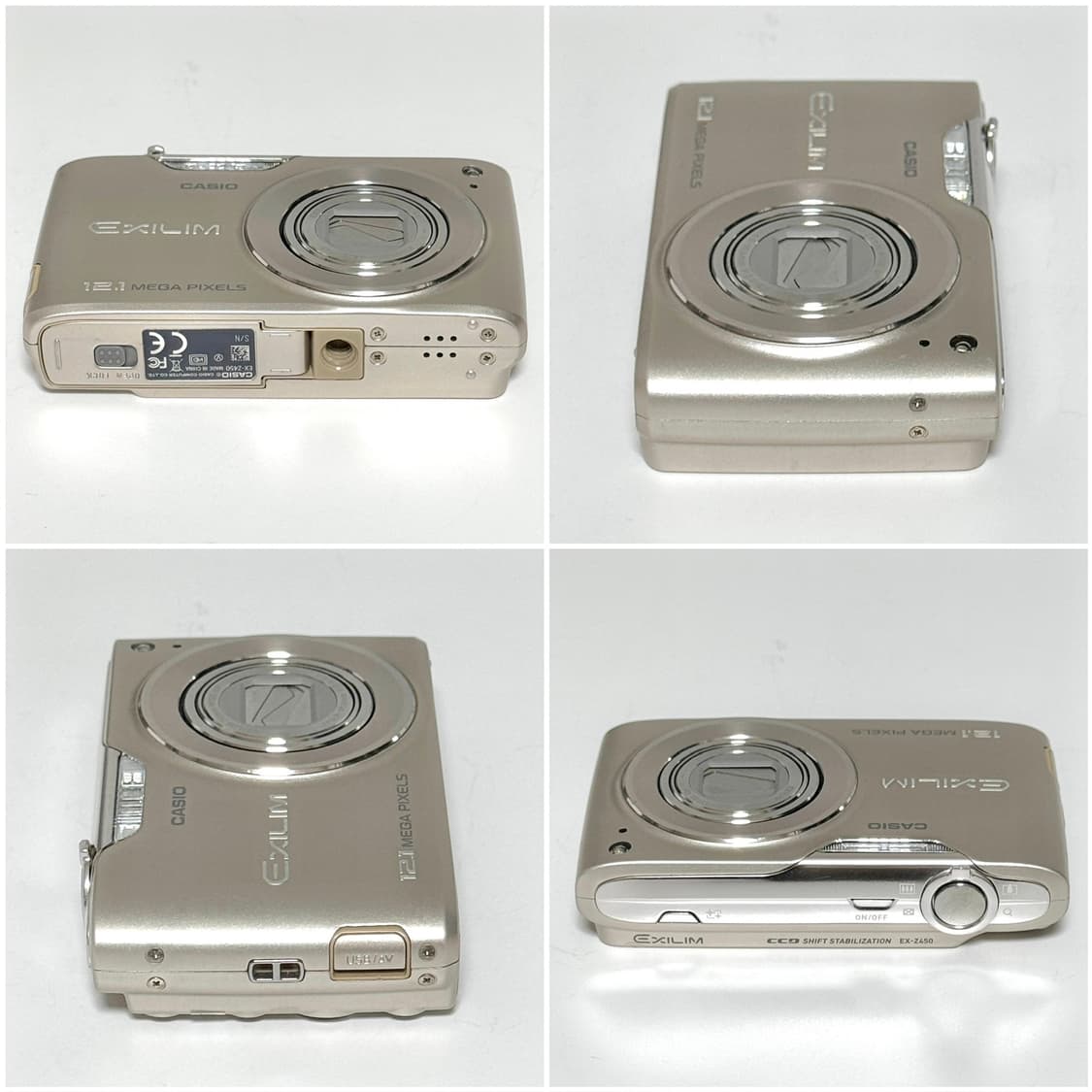 카시오 엑슬림 EX-Z450 샴페인골드 빈티지디카 상품이미지2