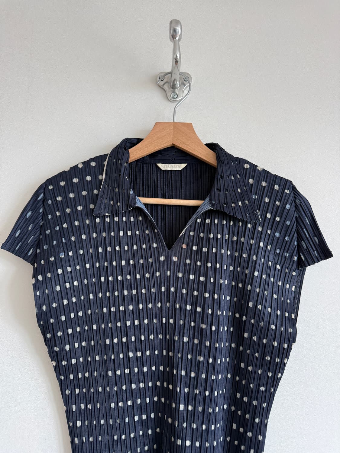 Pre owned 도트 플리츠 탑 상품이미지2
