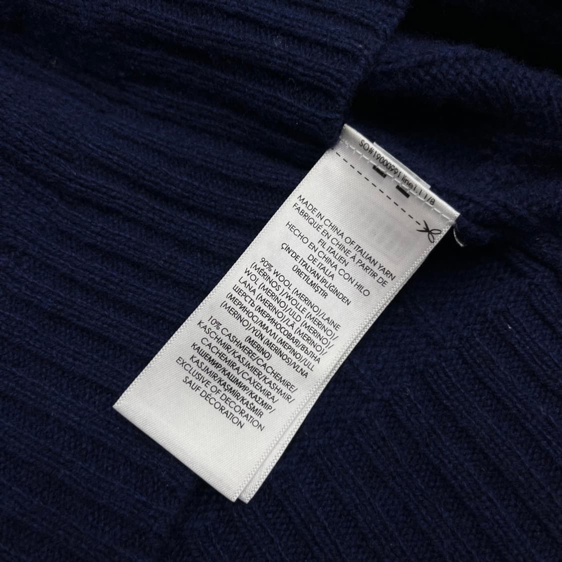 폴로 랄프로렌 레드포니 네이비 꽈배기 캐시미어 니트 XS 상품이미지5