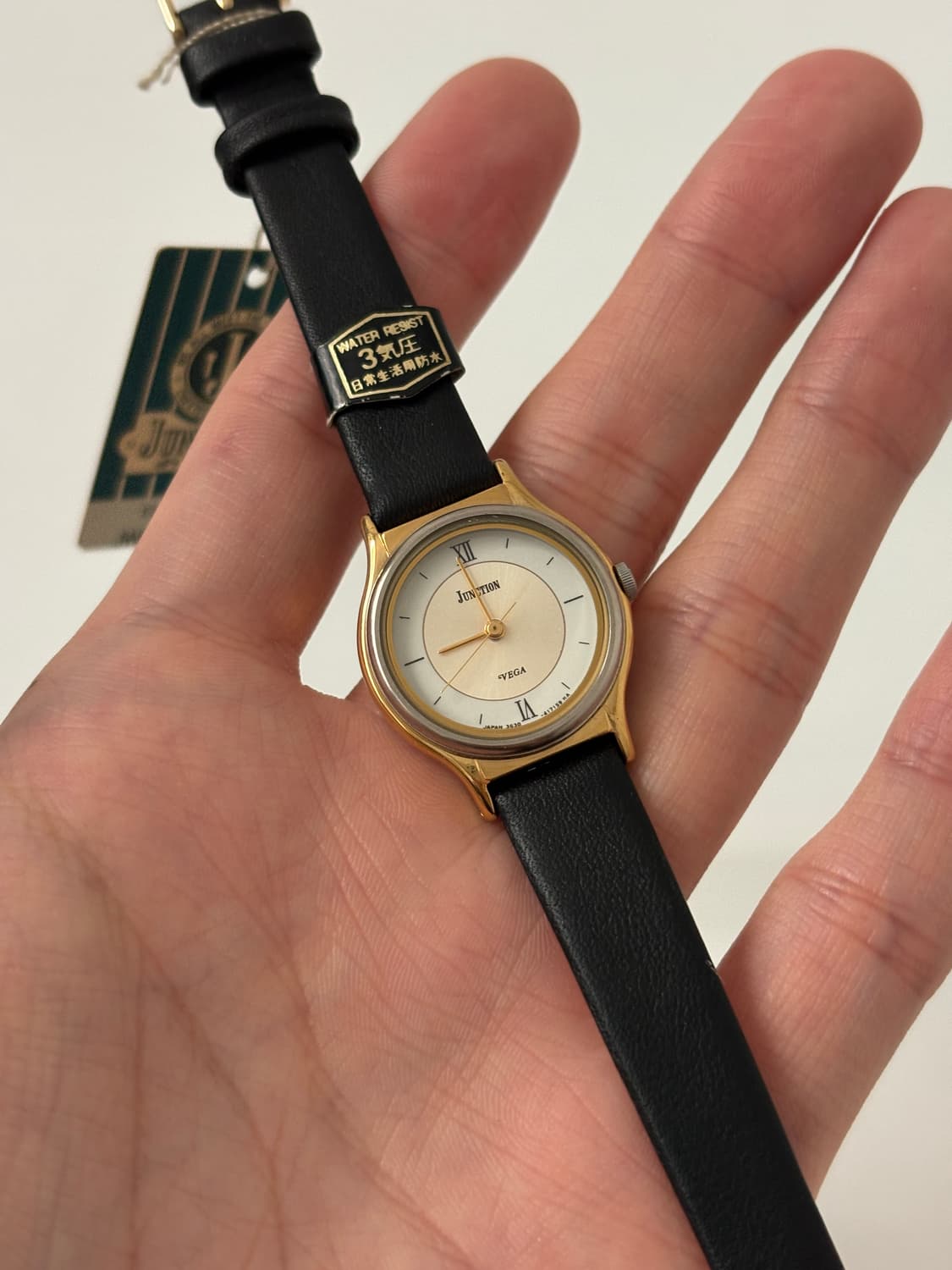 1980s Silver Bezel Gold Ladies Quartz 상품이미지1