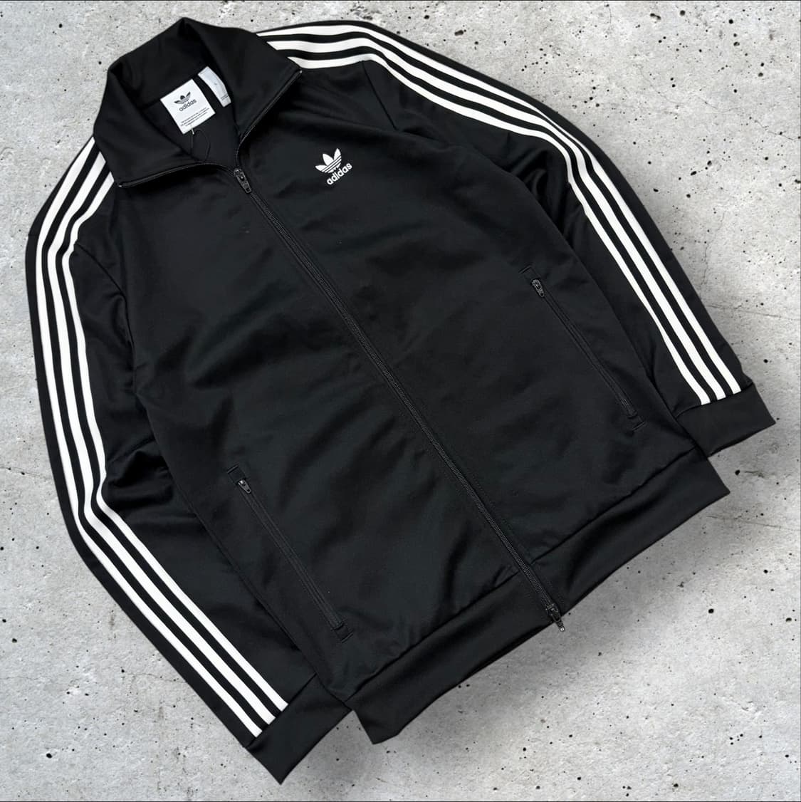 [L] 17s 아디다스 베켄바우어 삼선 트랙탑 져지 집업 블랙 D171 상품이미지1