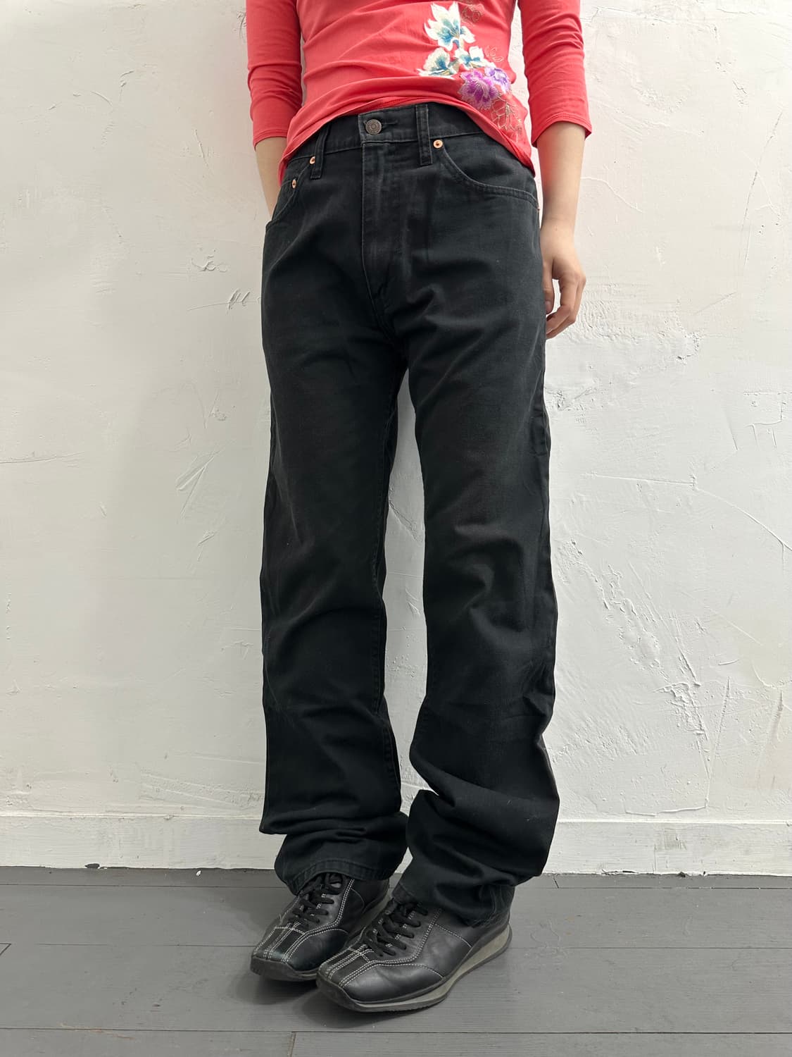 levis535 black cotton pants 상품이미지1