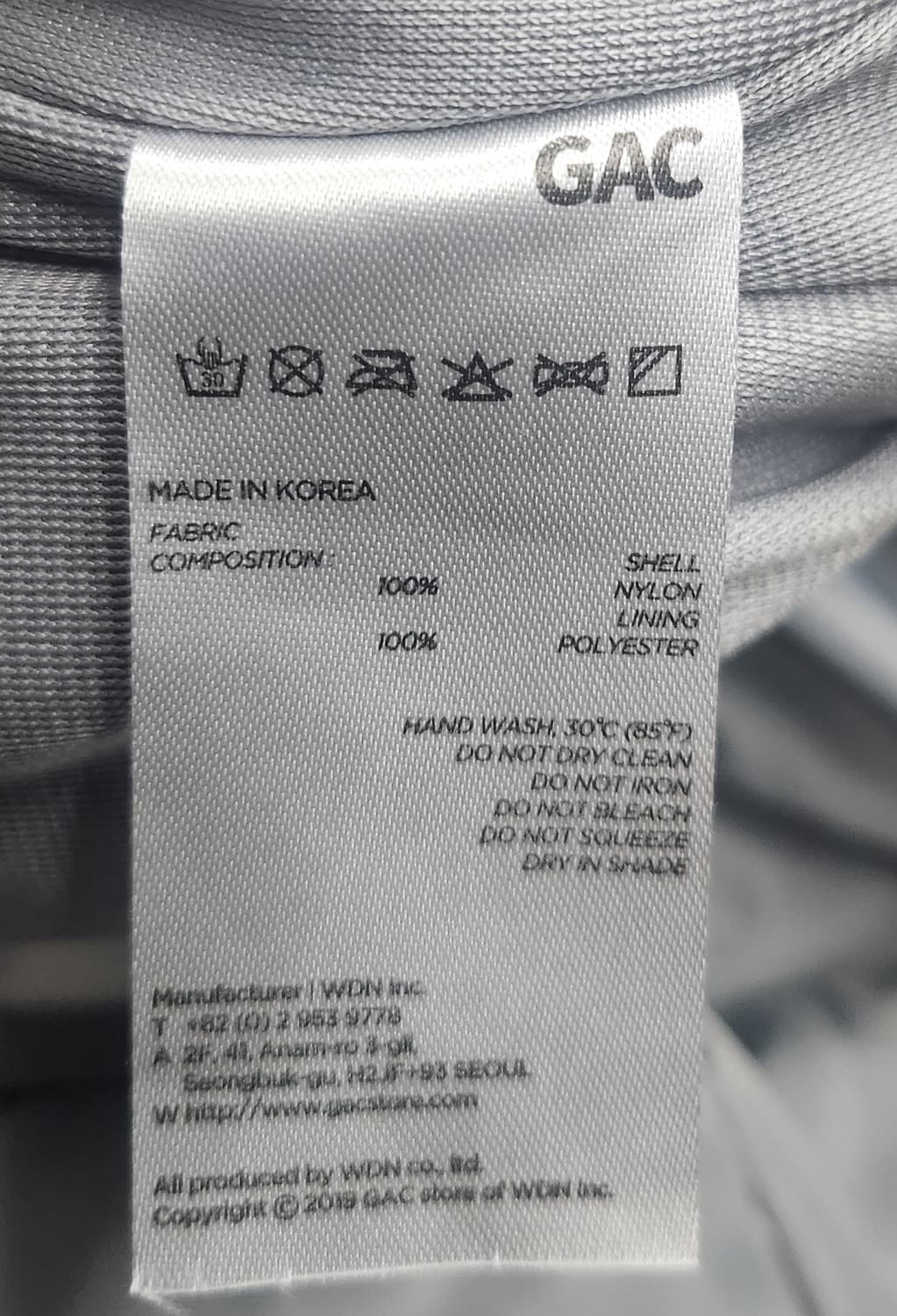 GAC 객 스타디움  점퍼 그레이 (103-108) 상품이미지4