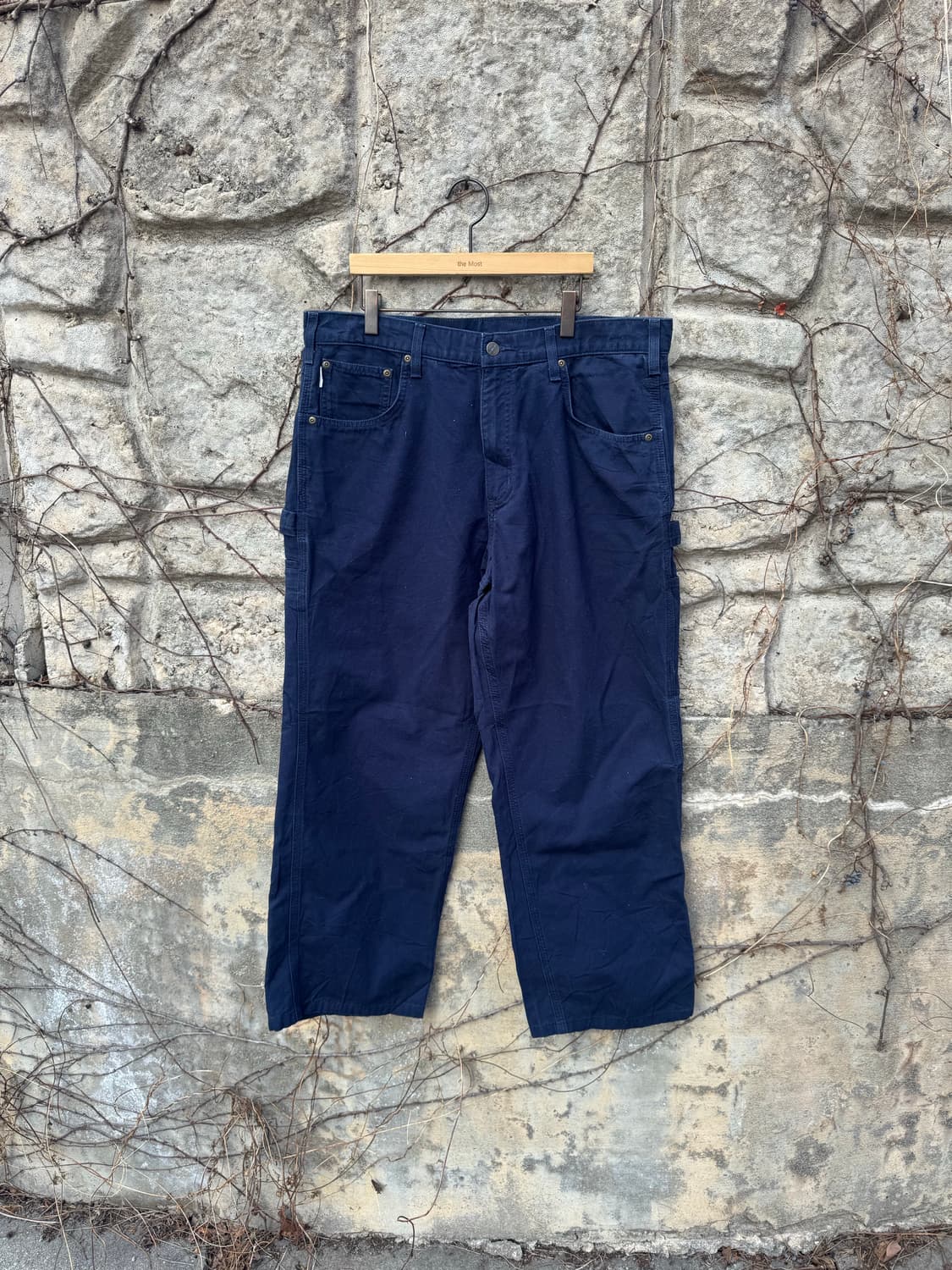 칼하트 빈티지 b159 nvy 네이비 카펜터 싱글니 워크 팬츠 36 상품이미지1