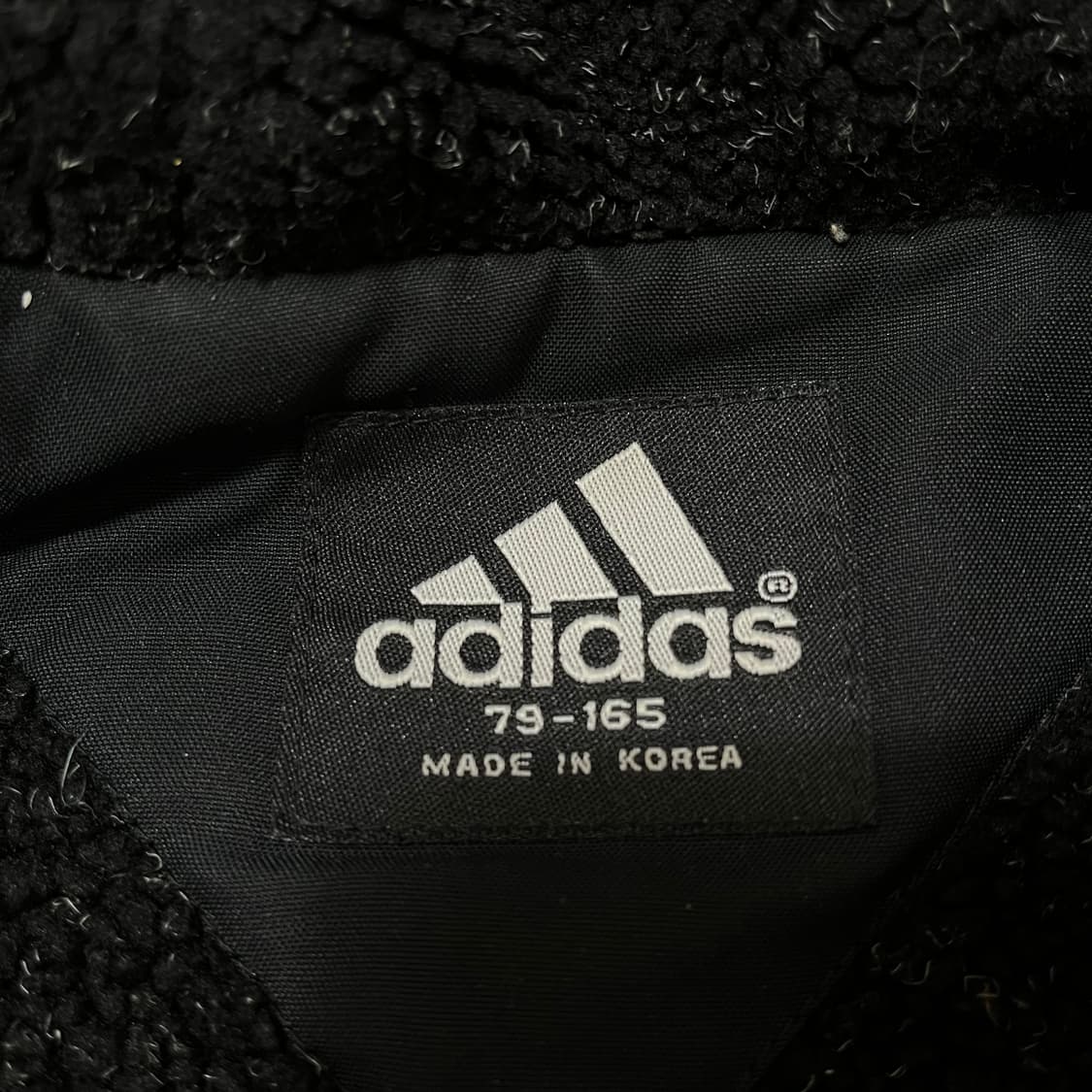 아디다스 빅로고 사이드라인 기모 후드 롱패딩 M/95 상품이미지4