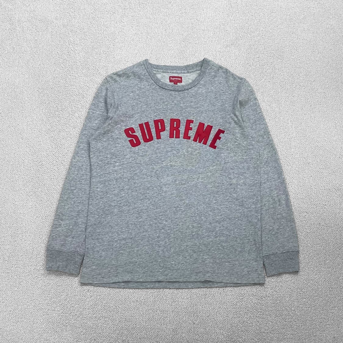 슈프림 Supreme 16ss 아치 로고 롱슬리브 그레이 상품이미지1