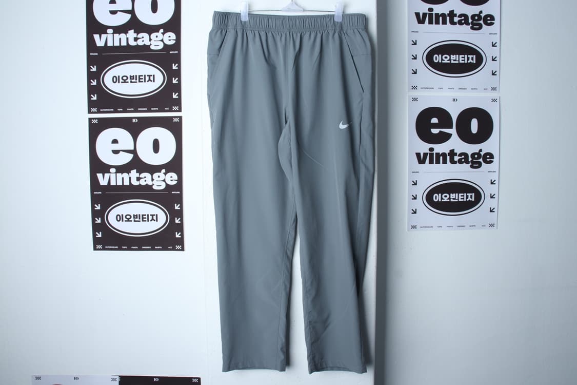 (XL-2XL) 나이키 트레이닝복 바지 기능성 밴딩 그레이-P10158 상품이미지2