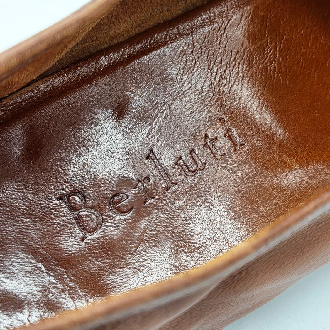  Berluti 로렌조 캥거루 레더 로퍼 브라운 (9 1/2)  상품이미지5