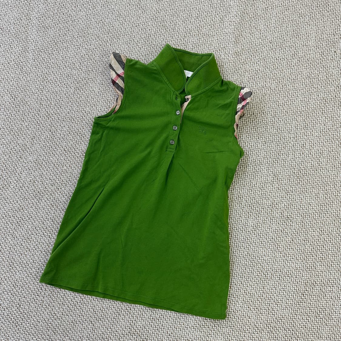 140 버버리칠드런 민소매 체크프릴 0408D 상품이미지1