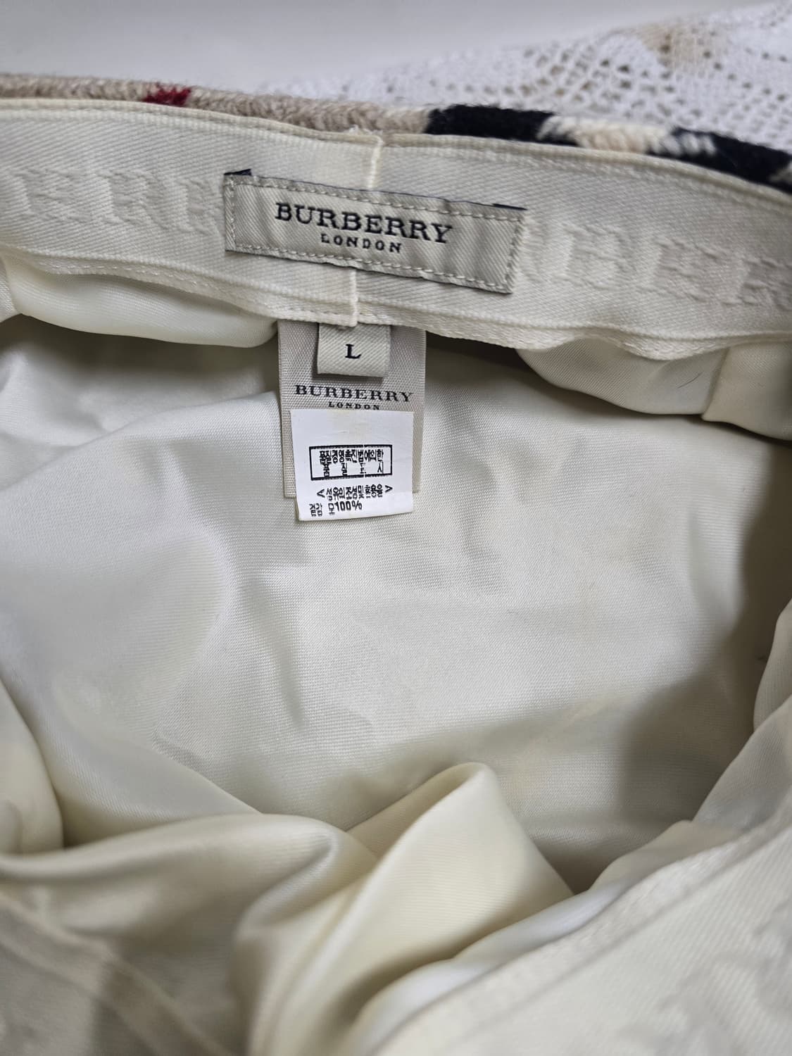 버버리 노바체크 울 모자 (L) 상품이미지5