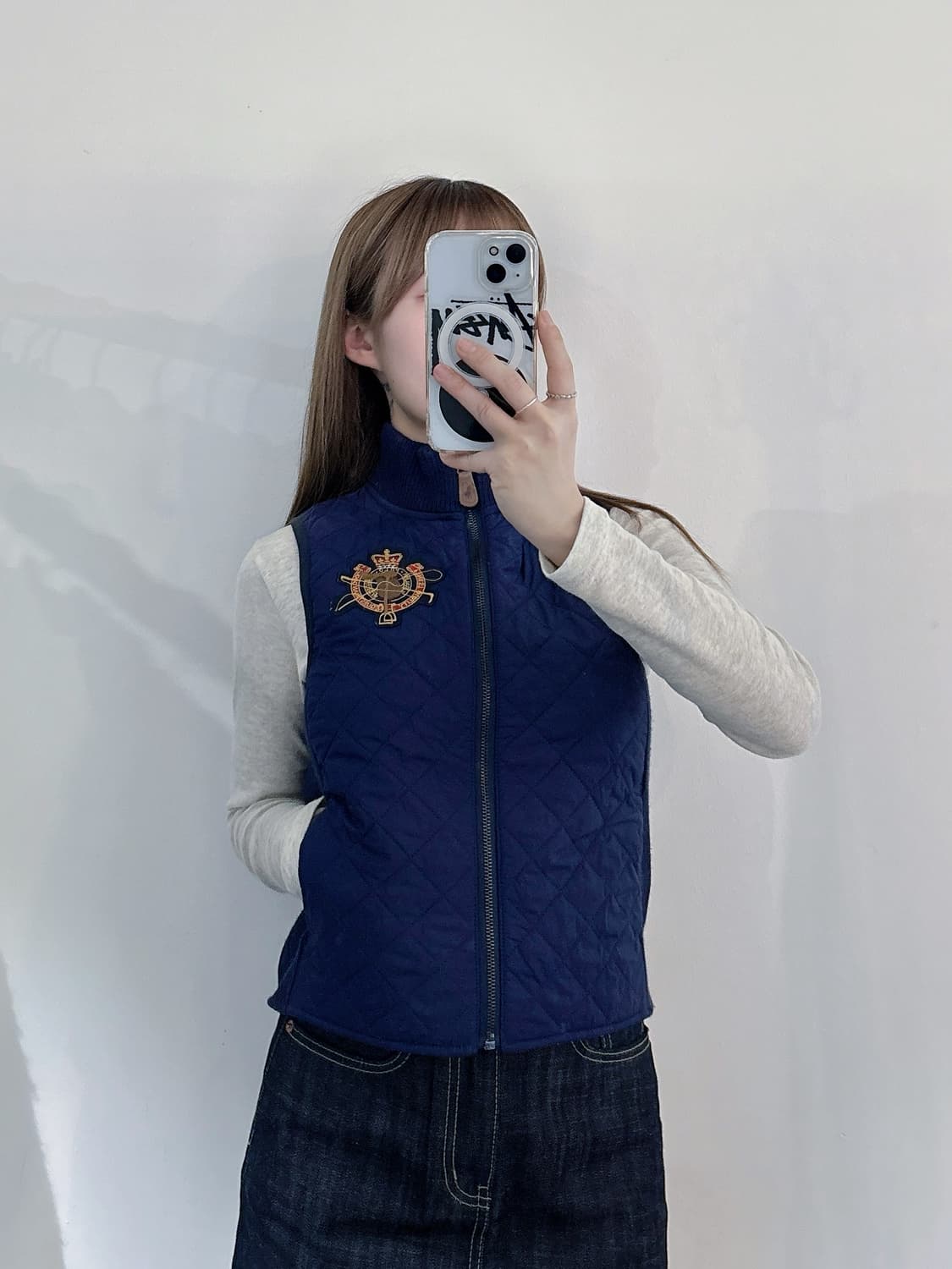 폴로랄프로렌 네이비 퀄팅 베스트 상품이미지1