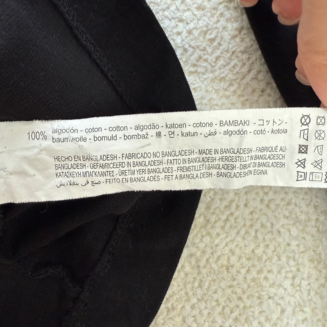 [US S] 자라 남성 라운드 면 맨투맨 긴팔 티셔츠 블랙 3726 상품이미지6